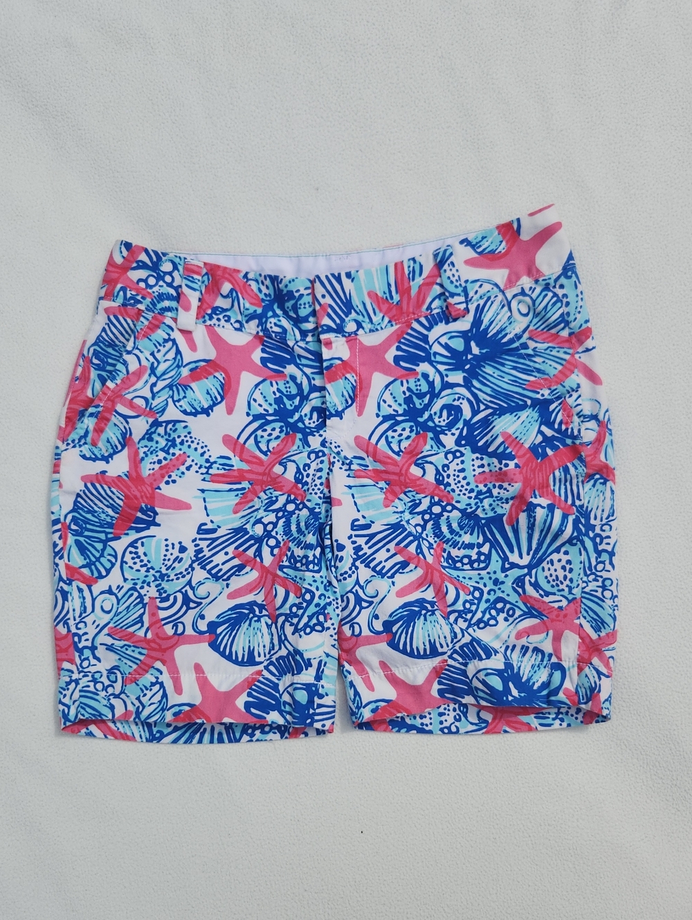 ​Lilly Pulitzer Coastal Starfish & Shell Print Shorts Sz 2